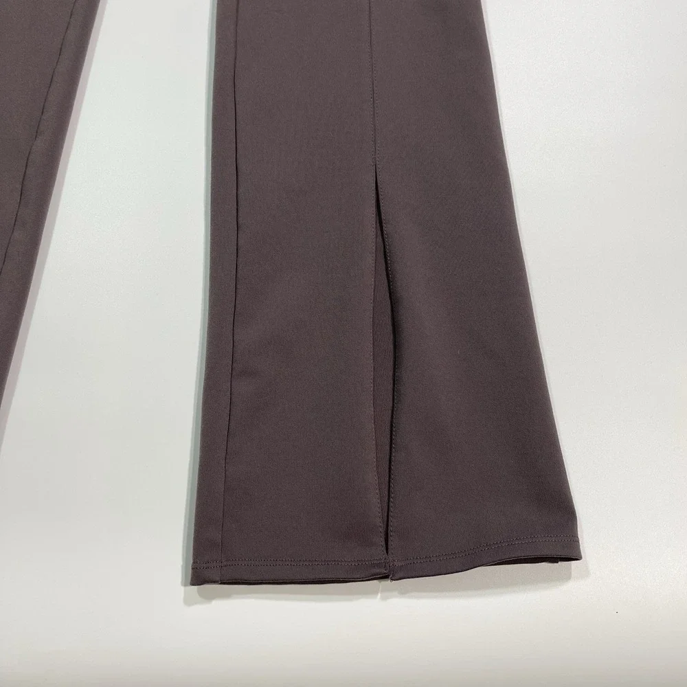 Alo Yoga Raisin High Waist Split Zip Flare Leggings
